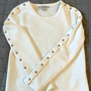 All Saints Long Sleeve Shirt With Button Detail
